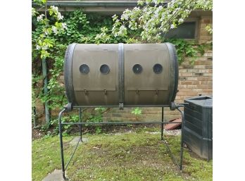 Huge! Mantis ComposT-Twin (Retails For $650) Large Capacity Dual Compost Tumbler