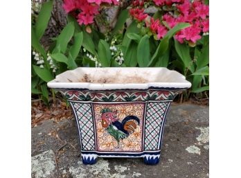 Beautifully Handpainted Planter, Crafted In Portugal (Retailed For $150)