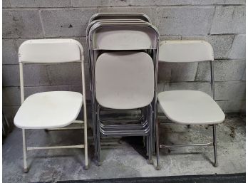 Set Of (8) Samsonite Folding Chairs (2 Of 2 Sets Available)