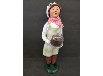 Byers Choice Carolers Figurine Chef With Chocolate Cake