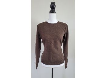 Lauren By Ralph Lauren Silk And Cashmere Brown Sweater Size M
