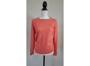 Talbots Ladies Salmon Color Sweater Size L