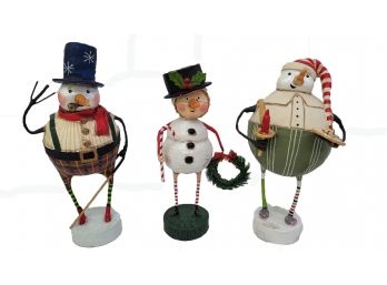 Lori Mitchell Folk Art Christmas Snowmen