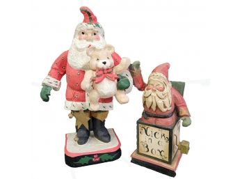 Handcrafted Santas For House Of Hatten 1988 & 1993