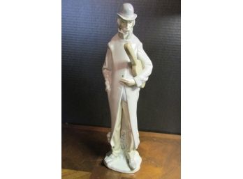 Vintage Lladro  ' Old Man With Violin ' Figurine