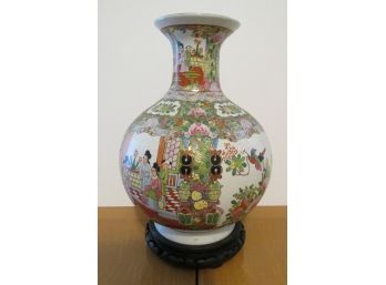 Large Vintage Chinese Vase, Measures 14' Tall.
