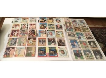 83 Baseball Cards All The Oldies In Binder Ruth, Williams Plus