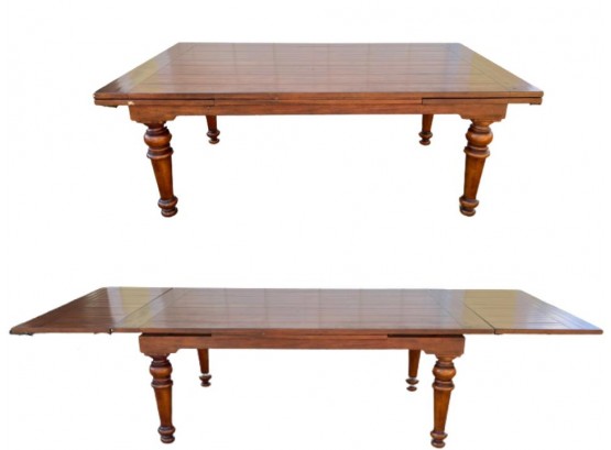 Hooker Furniture  Dining Table With Self-storing Leaves