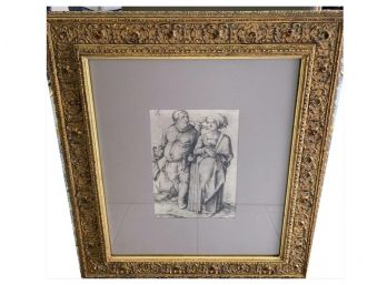Drawing In Beautiful Gilded Frame