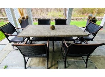 Agio Outdoor Dining Set - Table And 6 Chairs