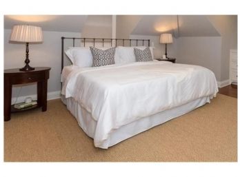 King Size Metal Headboard, Standard Frame And Good Condition High Quality Memory Foam Mattress