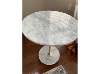 Nuevo Modern End/side/ Accent Table Marble Top And Base