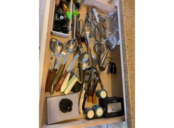 Assorted Barware And Serving Pieces (Drawer #3)