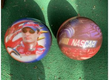2 NASCAR Bowling Balls - No Holes