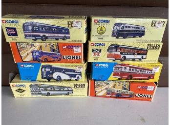 Collection Of Diecast Corgi Buses