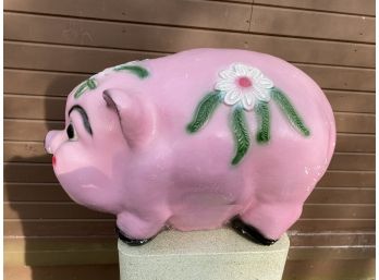 Vintage Mexican Pink Piggy Bank