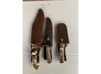 Collection Of Hunting Knives