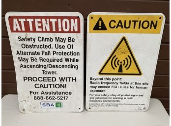 2 Caution Signs