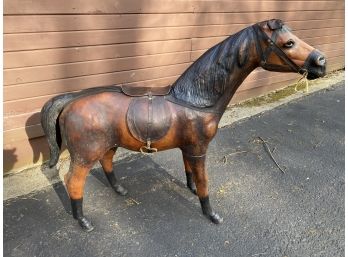 38' Horse Statue - Leather