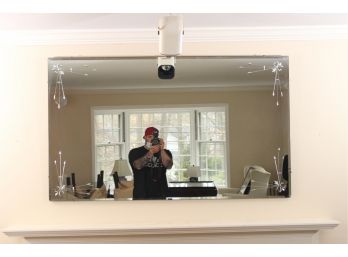 Stunning Large Etched Mirror