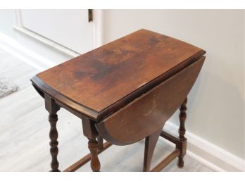 Vintage Drop-Leaf End Table