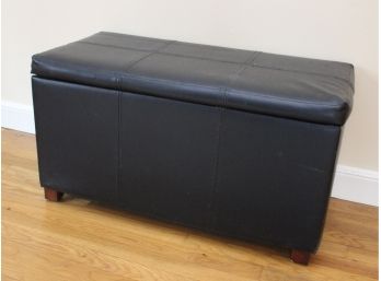 Threshold Designs Faux Leather Storage Bench