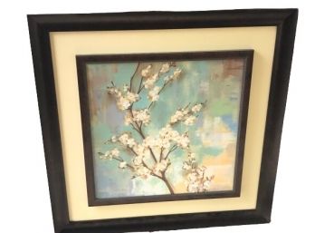 Framed Canvas Painting Signed In Pencil By Artist