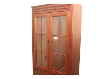 Ethan Allen Two Door Showcase Cabinet