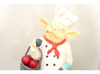 Wooden Chef Pig