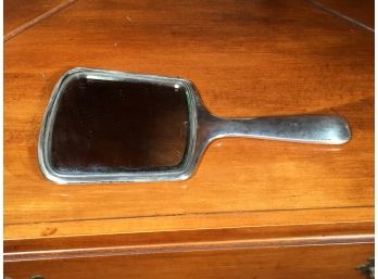 Large Heavy STERLING SILVER Hand Mirror - J.S. Silver Company - Jennings Silver Company