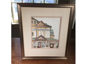Beautiful Vintage Watercolor Painting By C.L. TRINDAL - Soft Colors & Nicely Frame - Good Piece !
