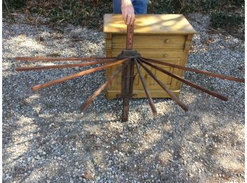Antique Wall Mount PERFECTION FOLDING CLOTHES DRYER - Folds Up & Out - Drying Rack - 1910 - 1920 - NICE PIECE