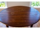 Round Dining Table Three 12 Inch Leaves For Extension