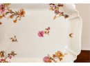 Pink & White Limoges Platter
