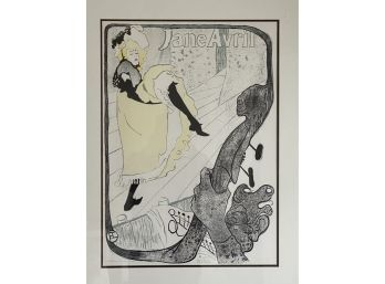 Jane Avril  H. Lautrec Vintage  Poster