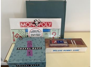 Group Of Games, Monopoly, Rummy Game, Travel Buff,