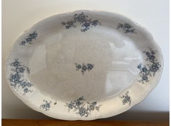 Vintage Blue Floral Platter