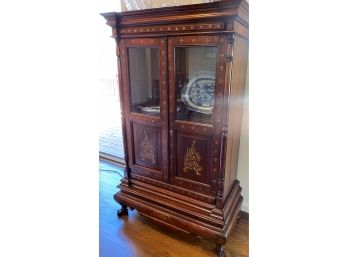 Indonesian Wood Cabinet With Key
