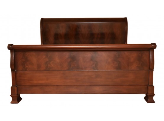 Polo Ralph Lauren Flame Mahogany King Size Sleigh Bed (RETAIL $14,995)