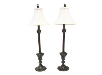 Pair Of Traditional Buffet Table Lamps