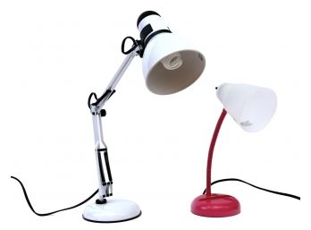 Pair Of Adjustable Desk Lamps