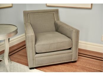 Lillian August Upholstered Club Chair With Nailhead Trim