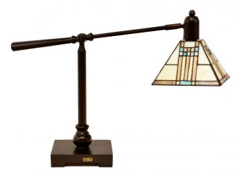 Dale Tiffany Mission Bank Adjustable Arm Table Lamp