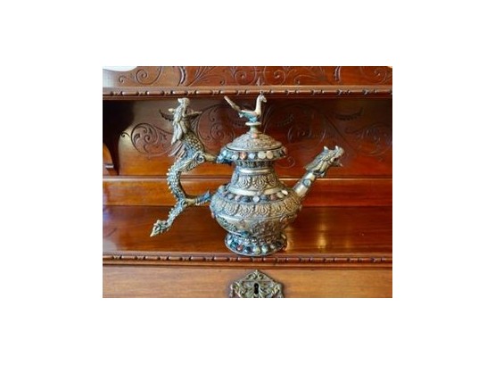 Jeweled Tibetan Teapot