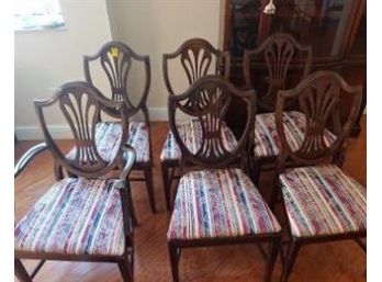 6 Shield Back Chairs