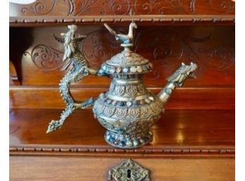 Jeweled Tibetan Teapot