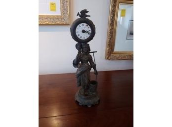 Figural Mantle Clock