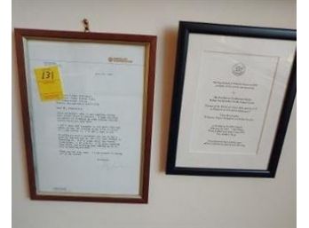 Pair Of Signed Letters From Lee Iacco
