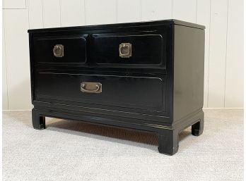 A Vintage Lacquerware Chest By The David Cabinet Company