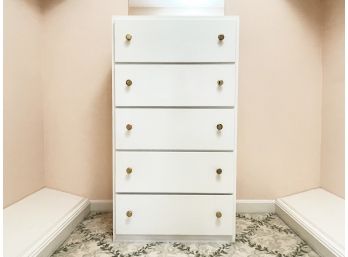 A Vintage Modern Painted Wood Chest Of Drawers (1 Of 2)